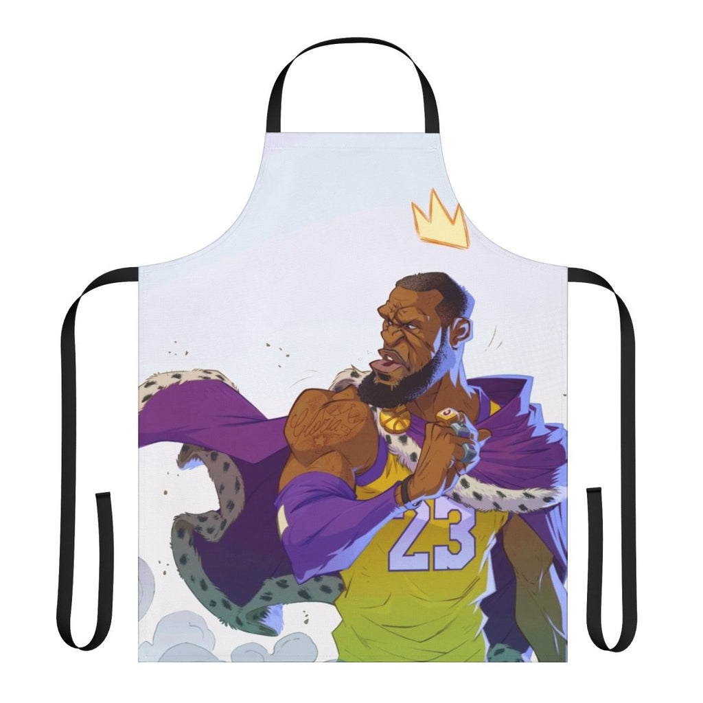 Graceful basketball-themed apron with sports character designs