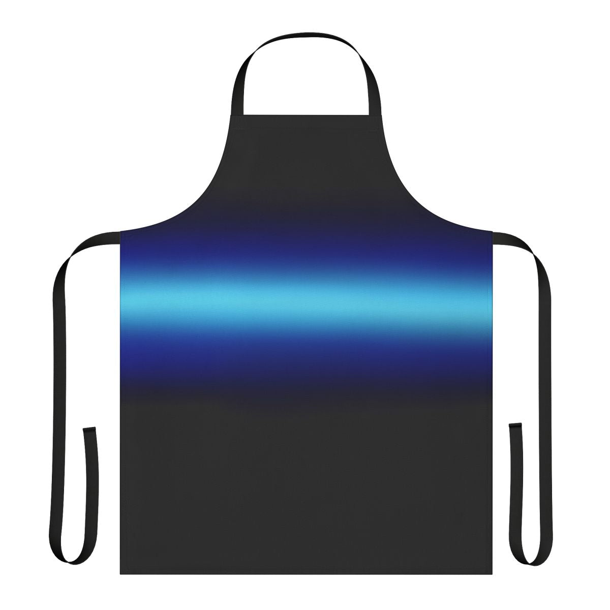 Gradient blue apron with Percy Jackson and the Olympians design for cosplay and fan wear