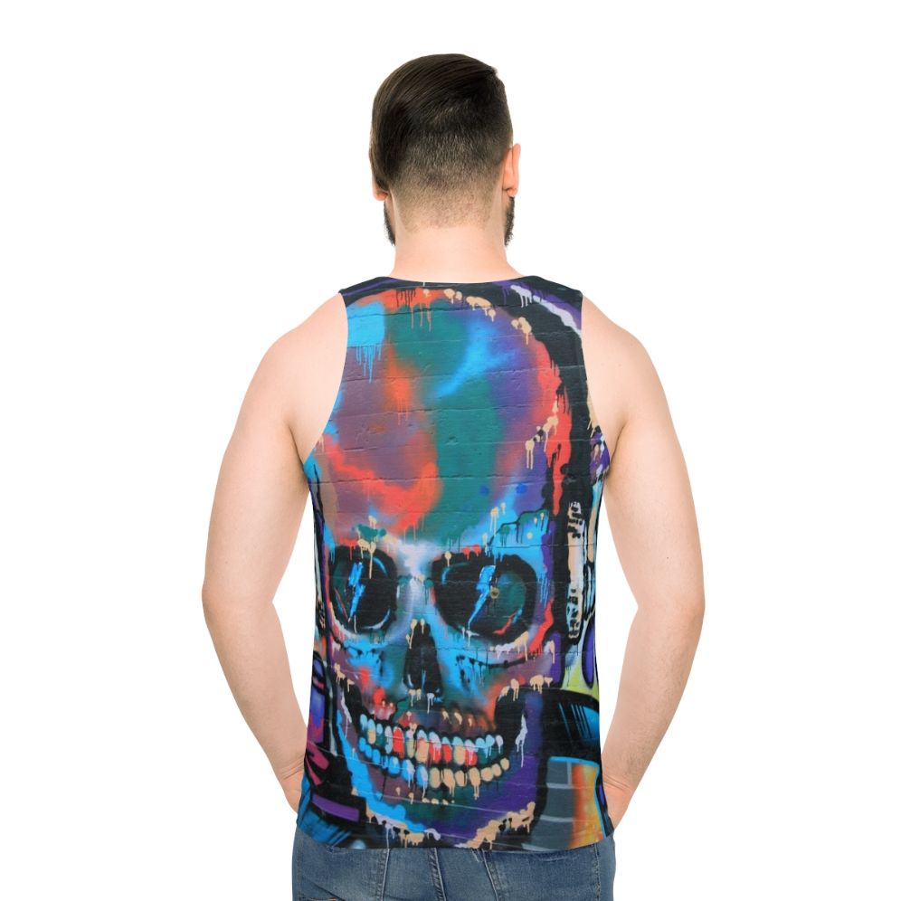 Graffiti inspired unisex tank top