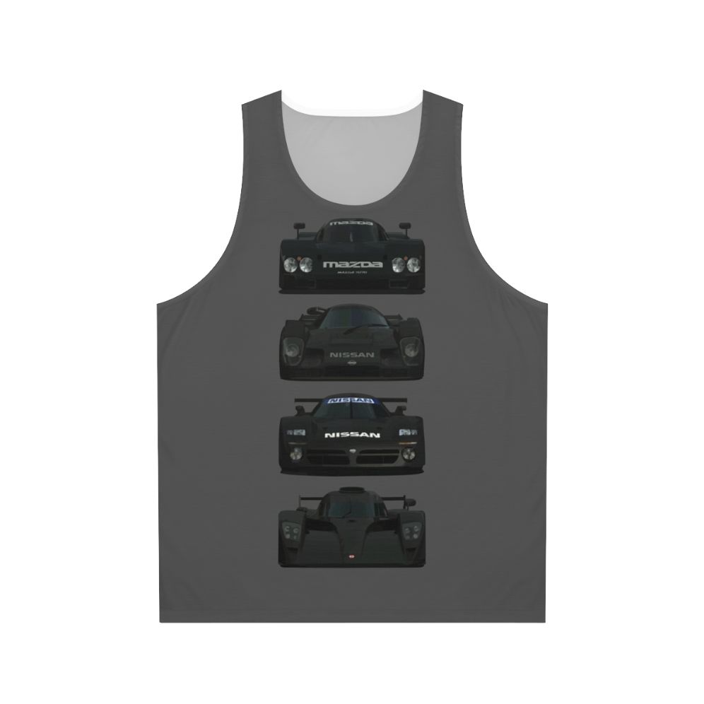 Unisex Gran Turismo inspired racing cars tank top
