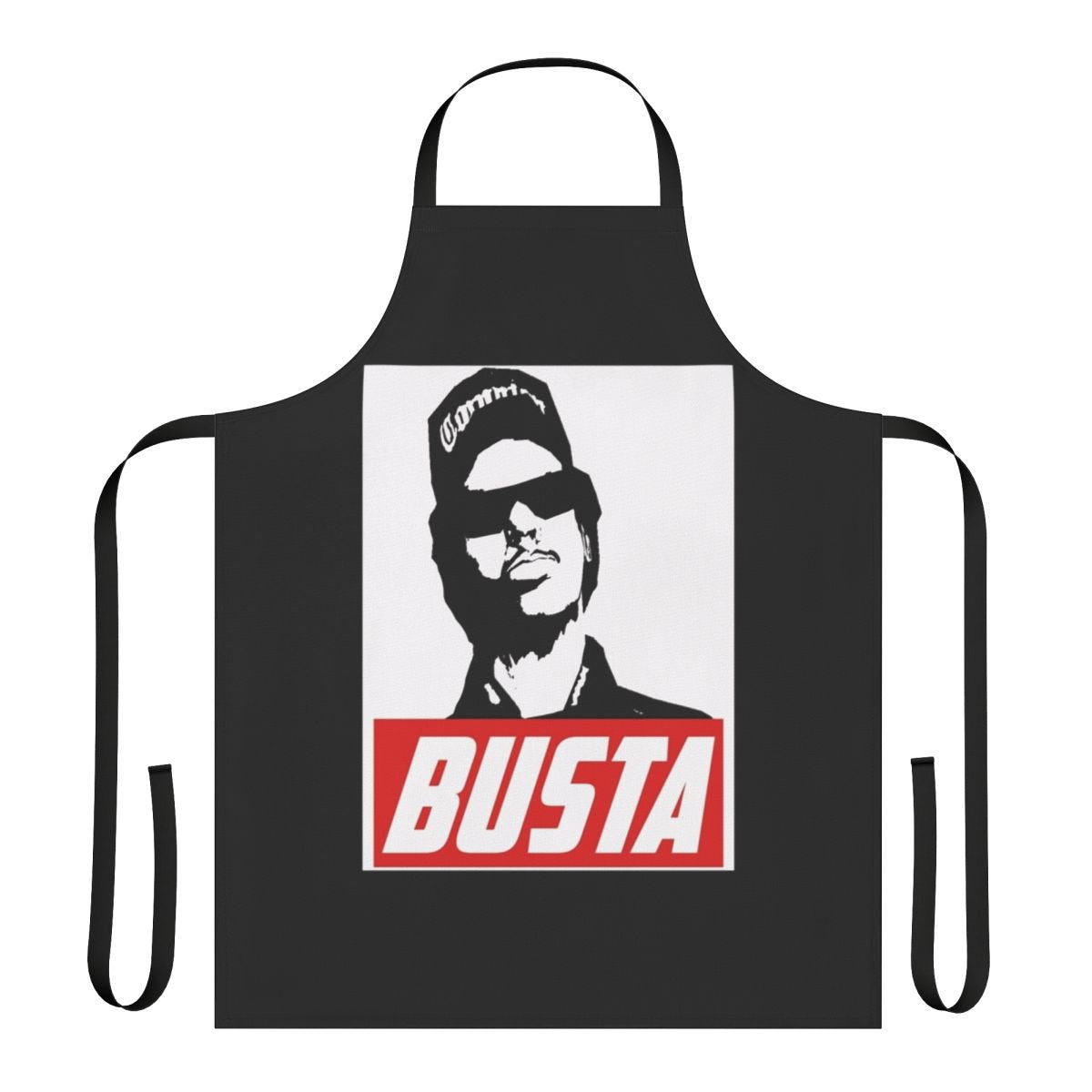 Grand Theft Auto inspired apron with Busta Straight Busta fan art design