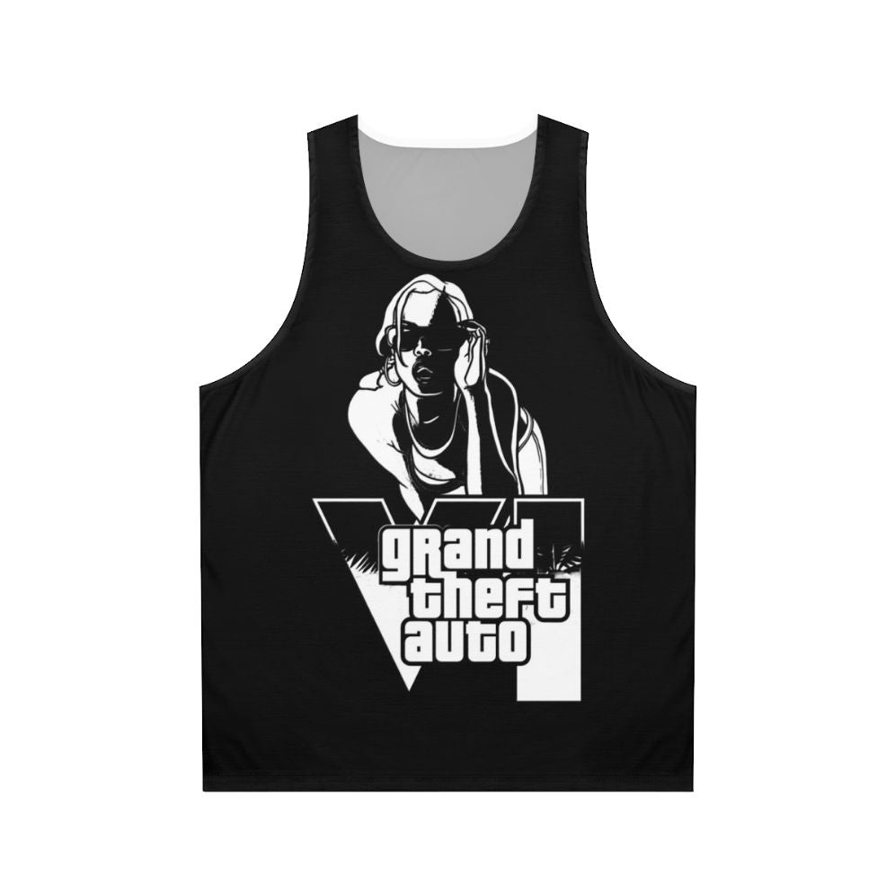 Grand Theft Auto inspired unisex tank top