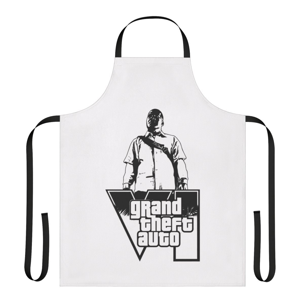 Grand Theft Inspired Apron featuring iconic GTA elements