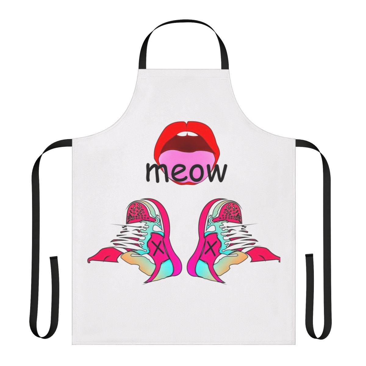 Graphic Design Meme Apron with Vibrant Patterns and Designs