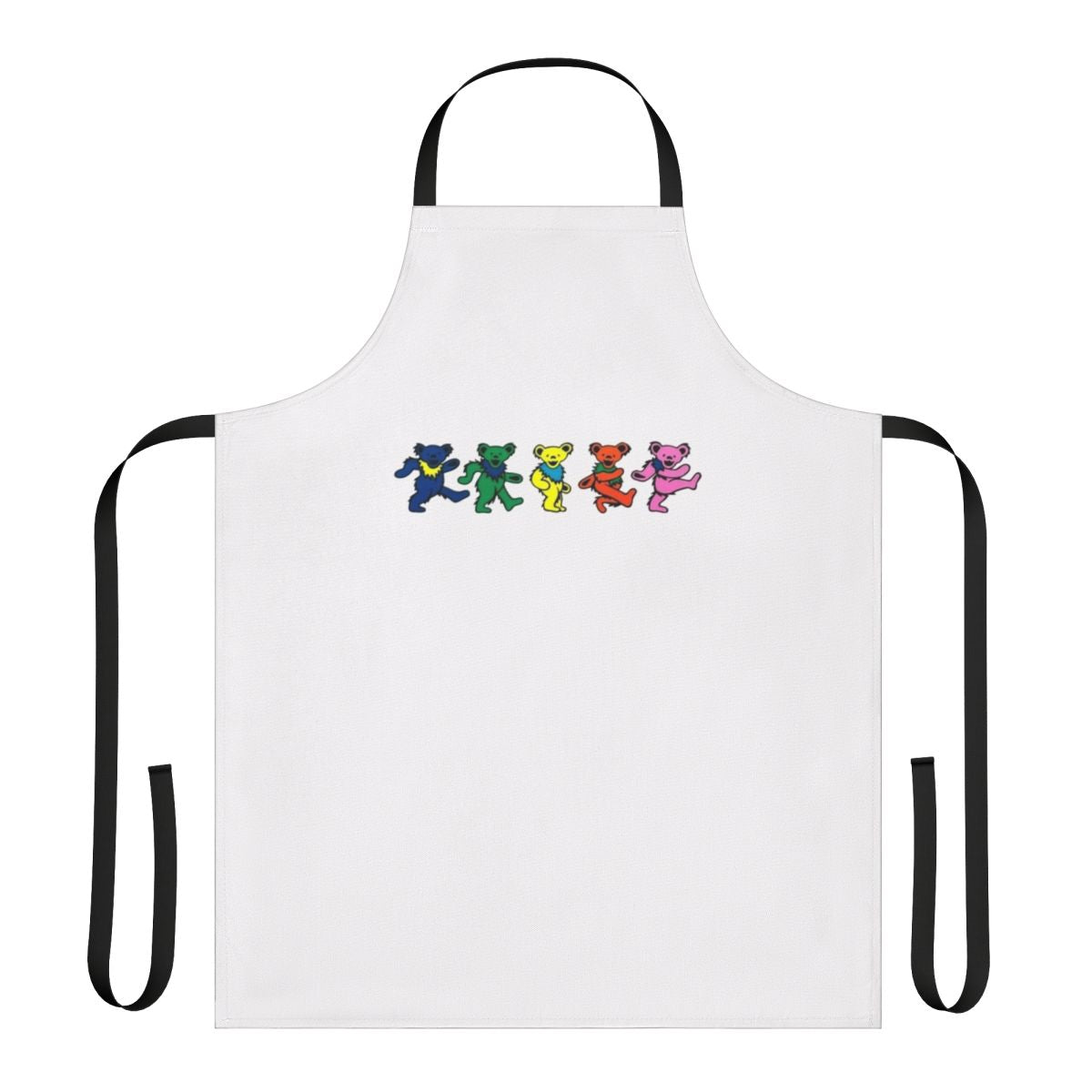 Apron with Grateful Dead's iconic dancing bears design