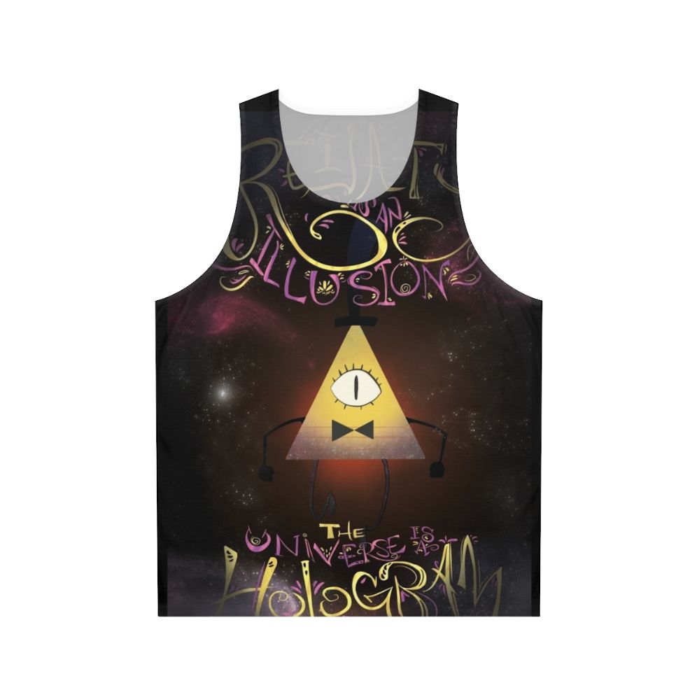 Gravity Falls Bill Cipher "Reality Is An Illusion" Unisex Tank Top