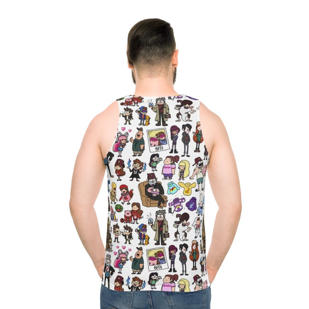 Cute Gravity Falls Doodle Cartoon Tank Top