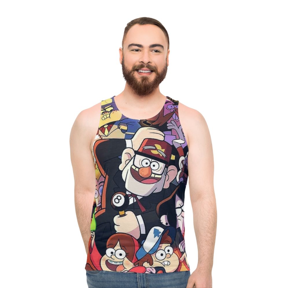 Gravity Falls Unisex Cartoon Graphic Tank Top
