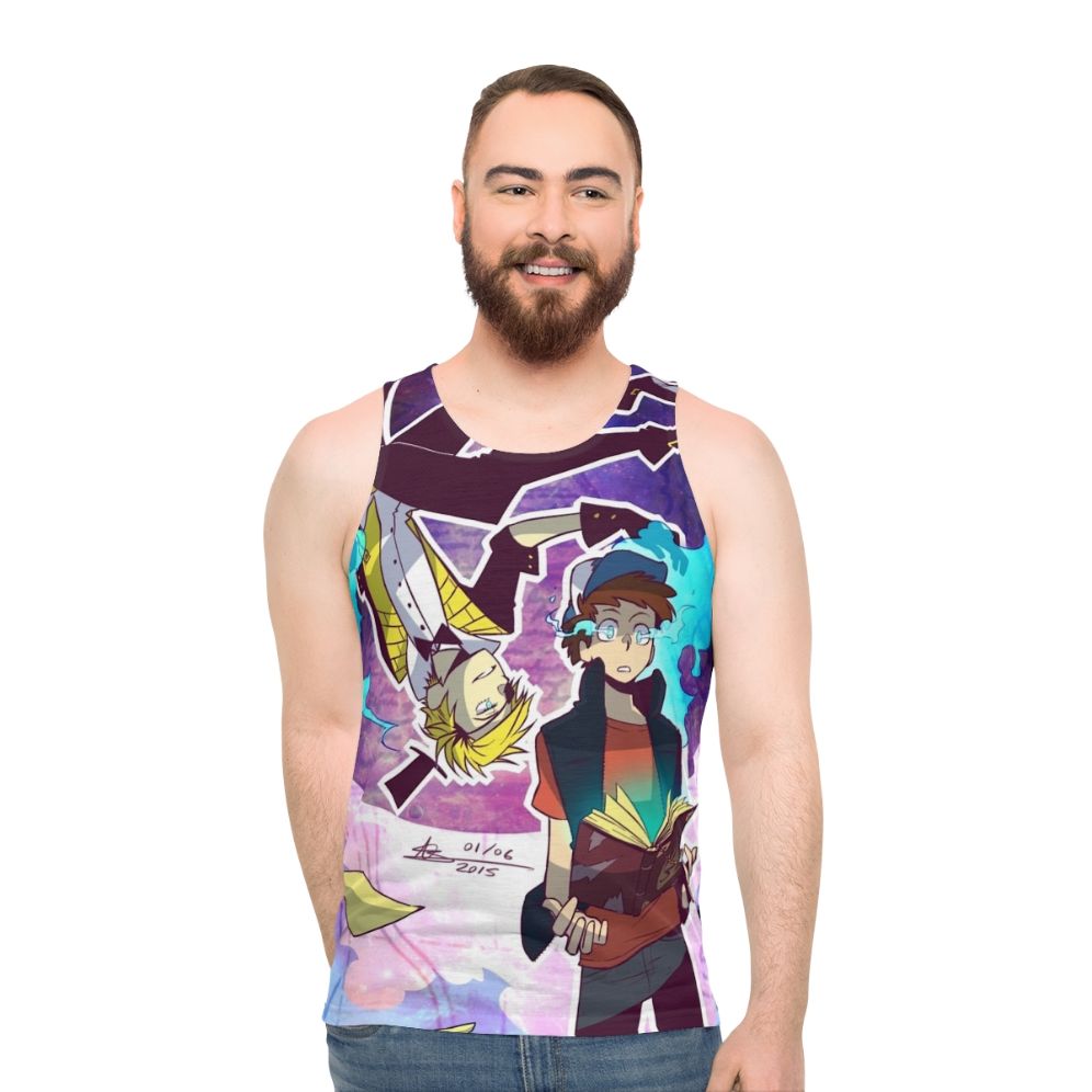 Gravity Falls Unisex Tank Top with Bill Cipher and Dipper Pines