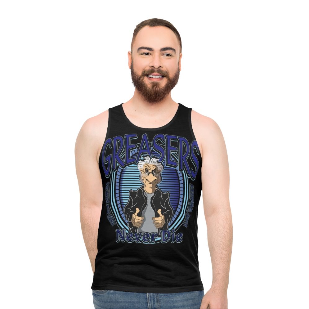 Greasers Never Die Unisex Tank Top