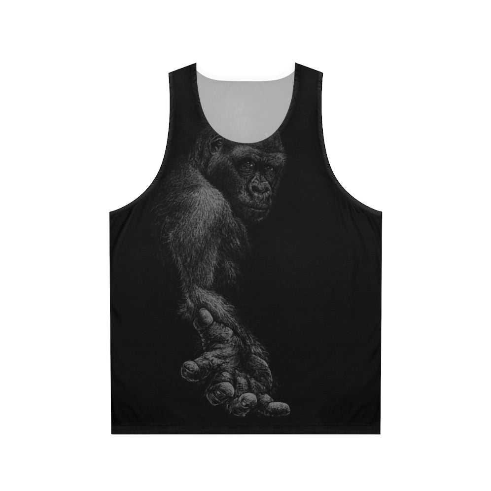 Great ape unisex tank top with animal rights and vegan design
