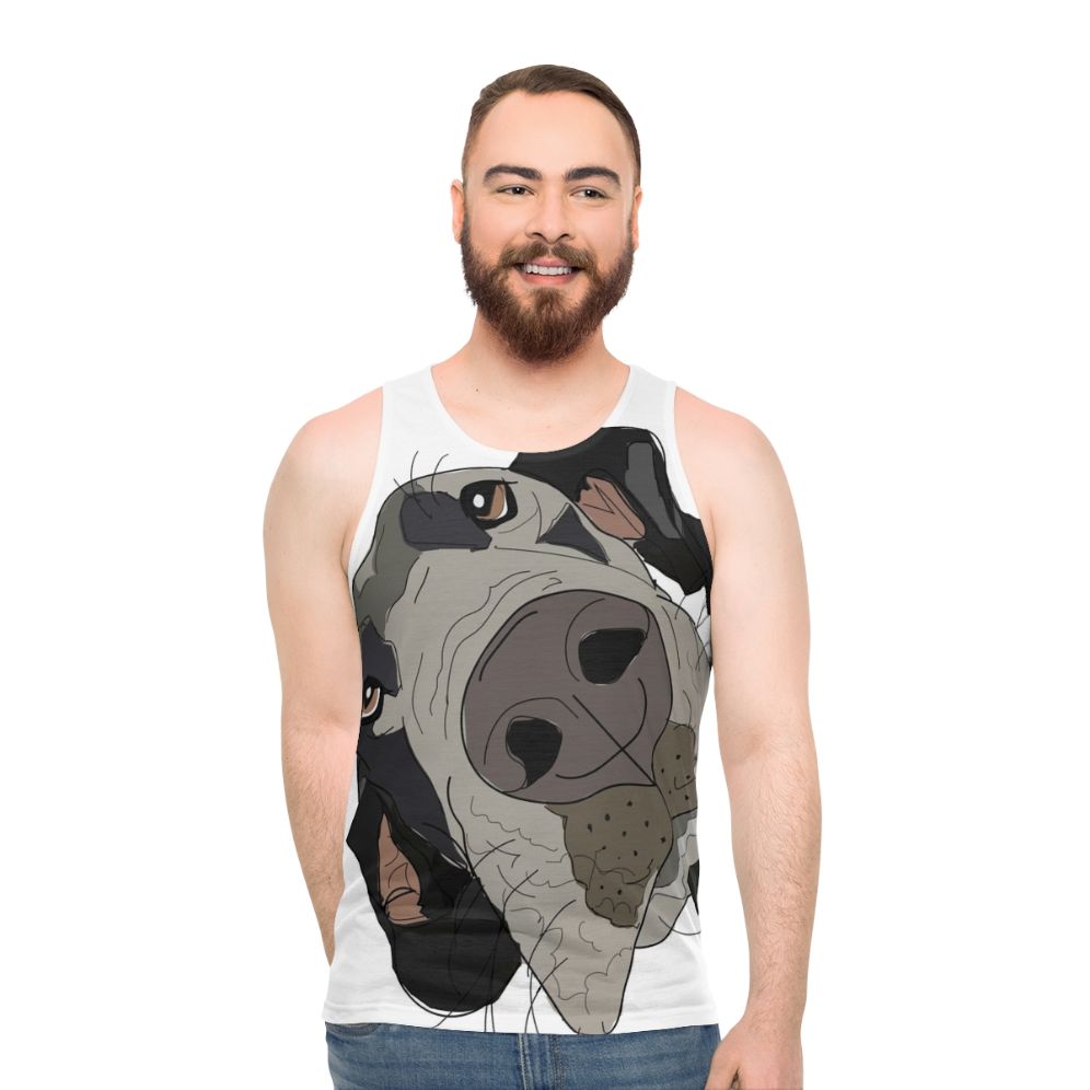 Unisex Great Dane Dog Portrait Tank Top