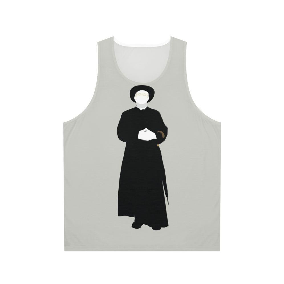 Unisex tank top with great detectives and father brown design