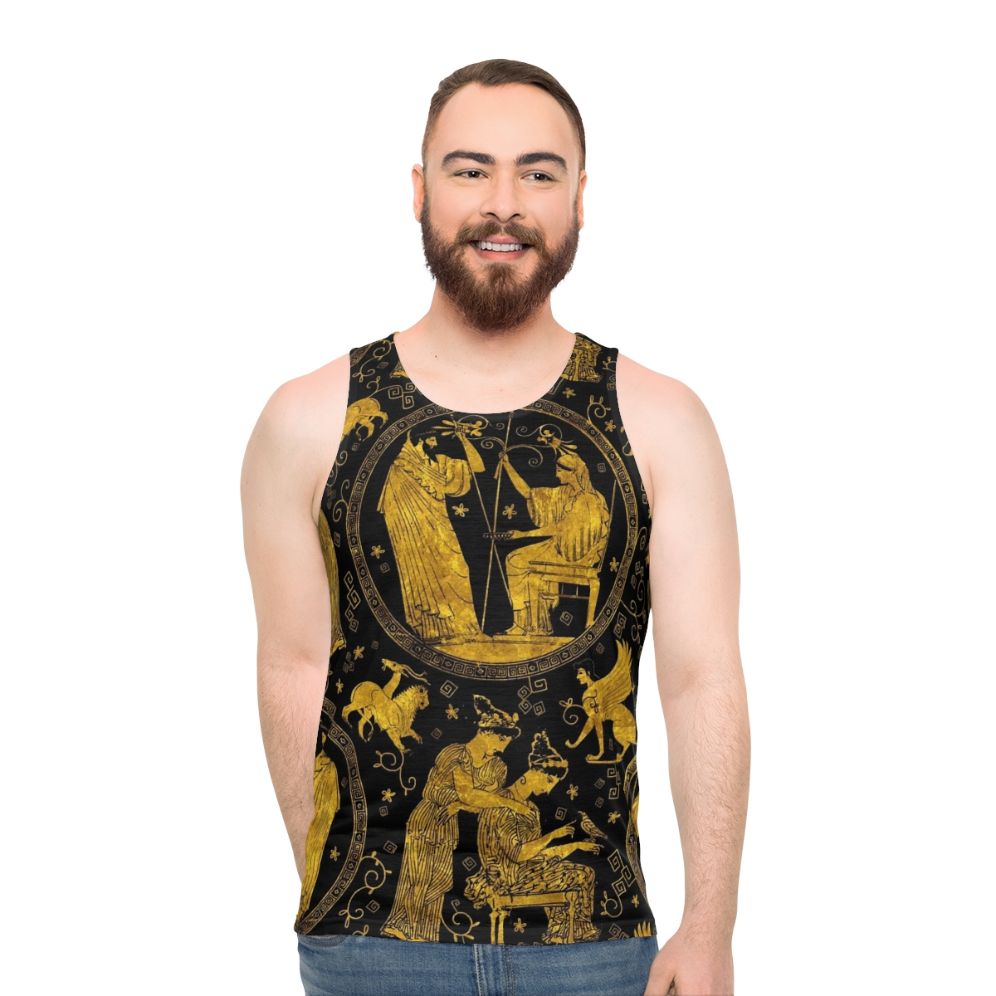 Greek art mythology unisex tank top