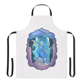 Stained glass design featuring the Greek god Zeus on a high-quality kitchen apron