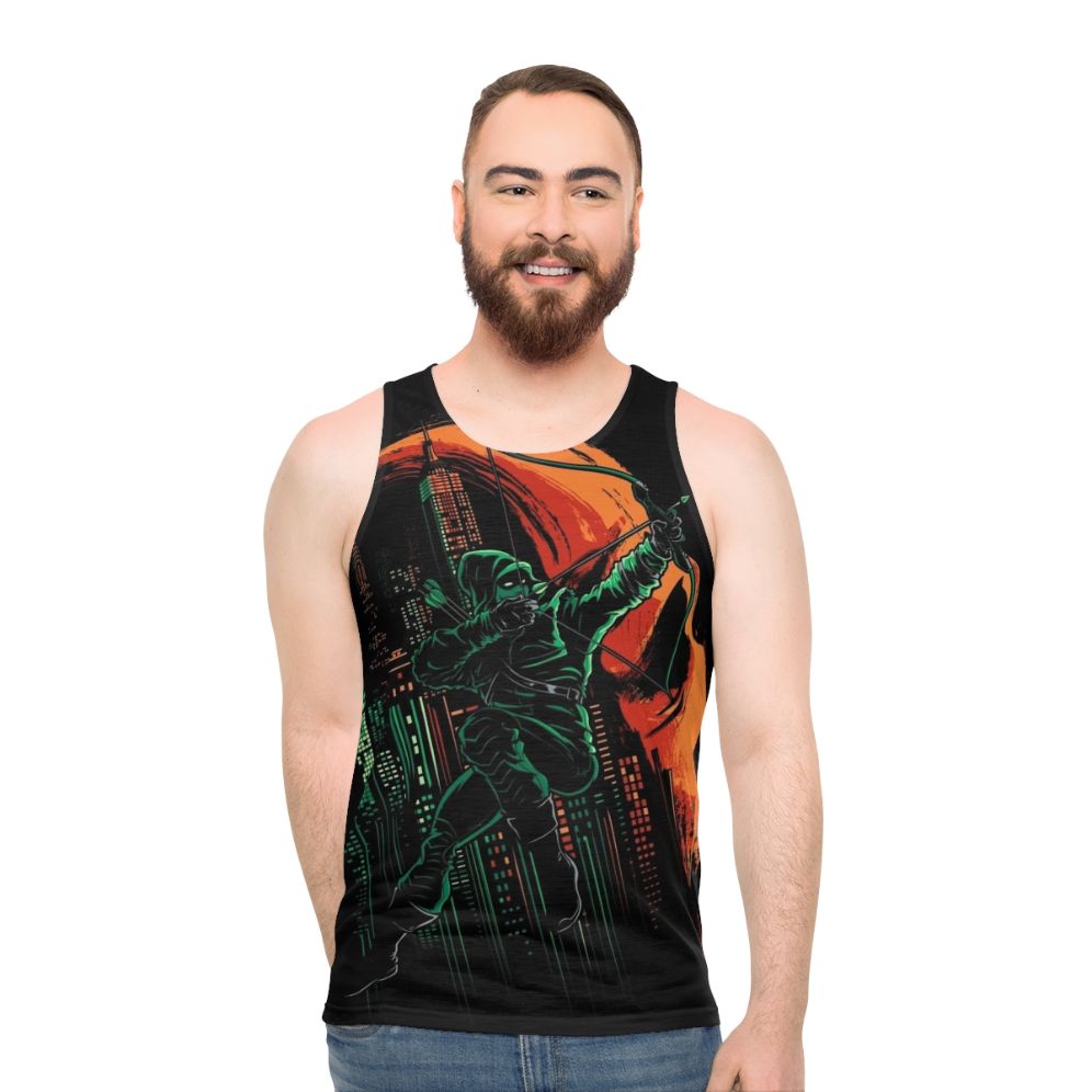 Green Arrow Vigilante Superhero Unisex Tank Top