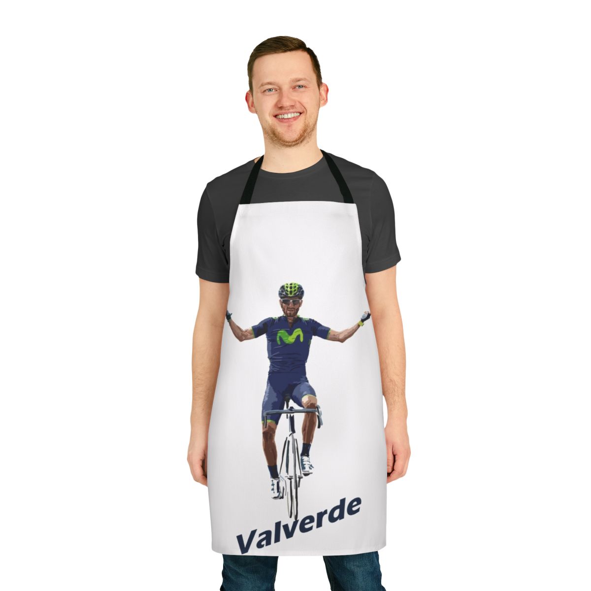 Green apron featuring a bullet design, ideal for road cycling enthusiasts