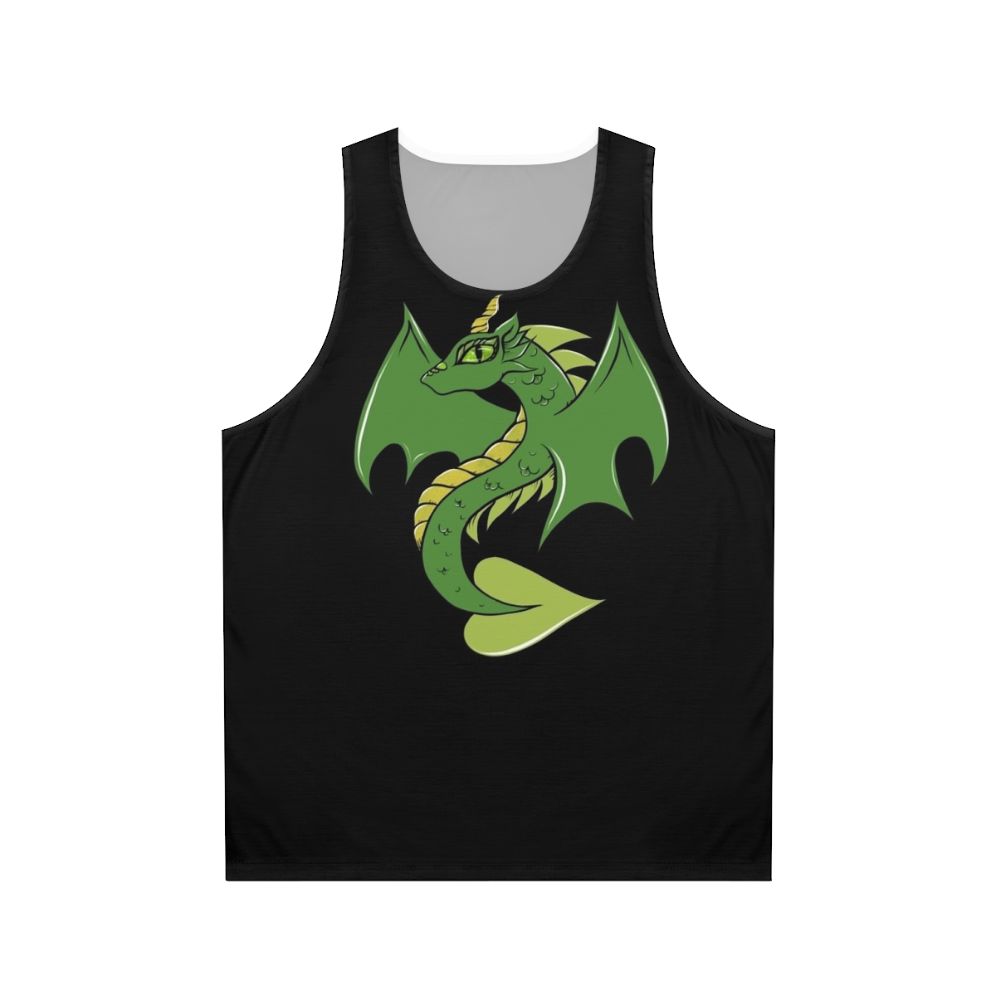 Green dragon unisex tank top
