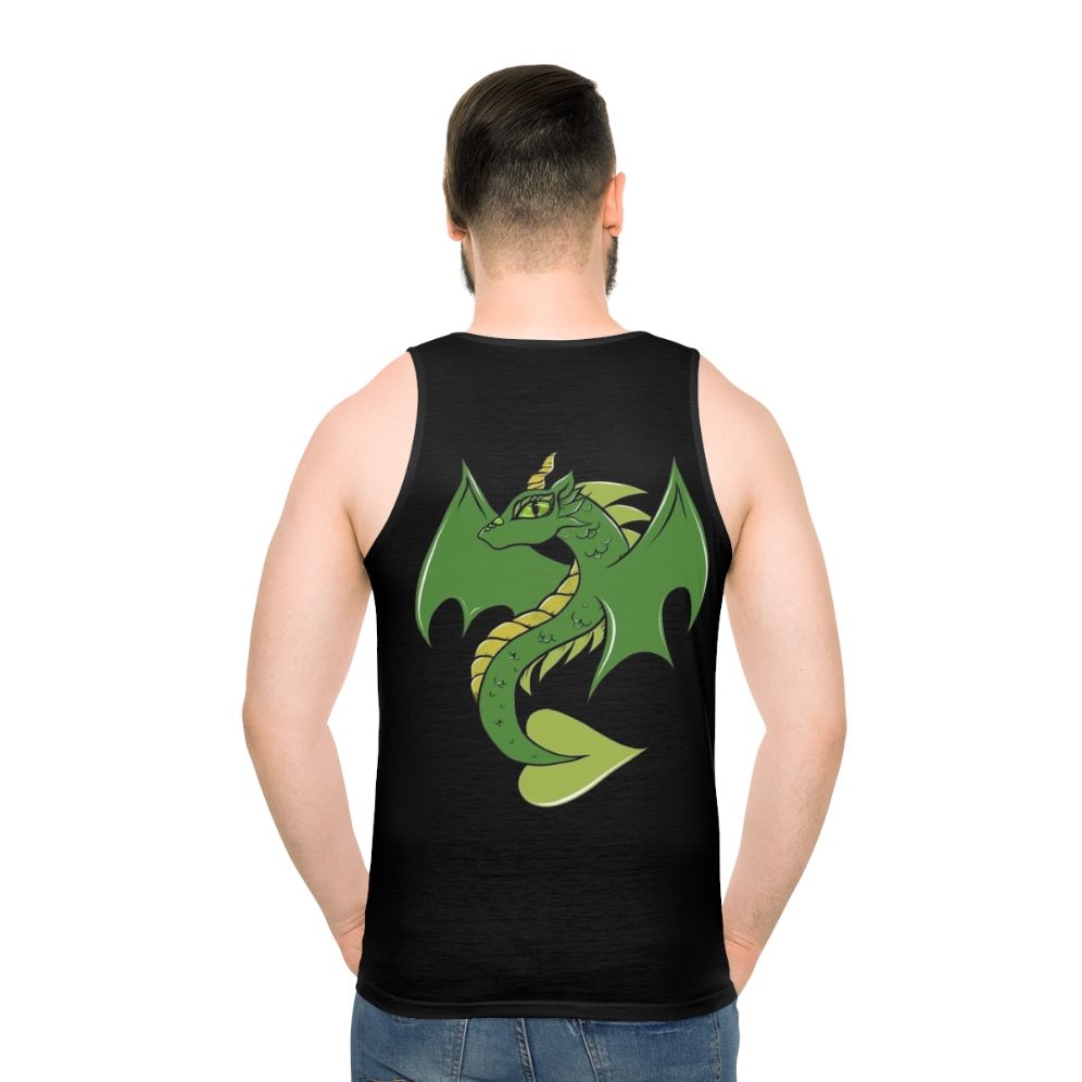 Green dragon unisex tank top