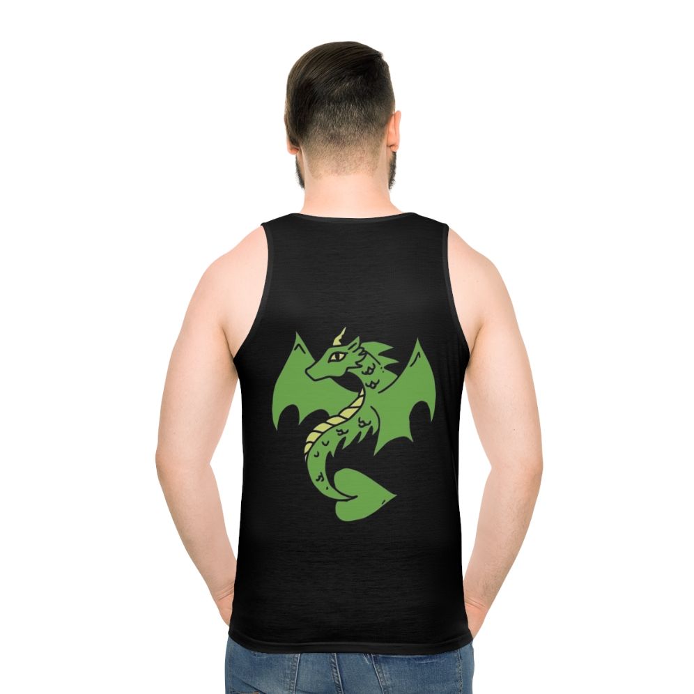 Green dragon unisex tank top design