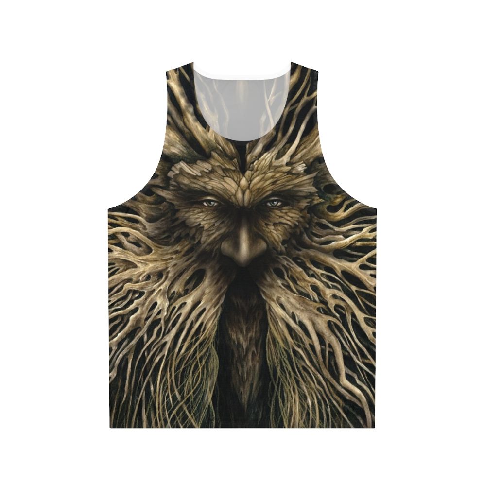 Green man unisex tank top