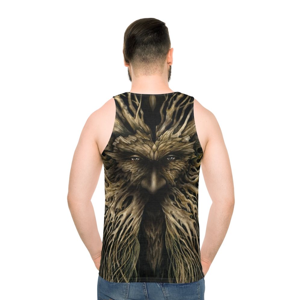 Green man unisex tank top