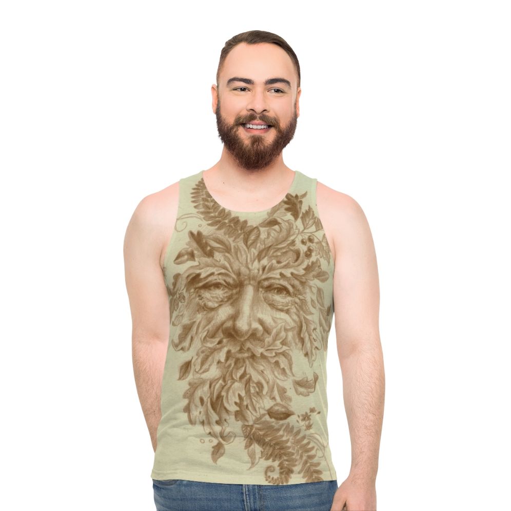 Greenman nature inspired unisex tank top