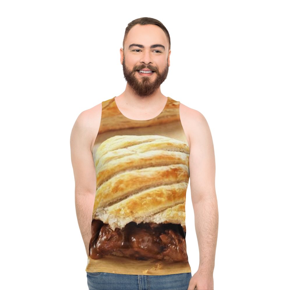 Greggs Steak Bake Inspired Unisex Tank Top