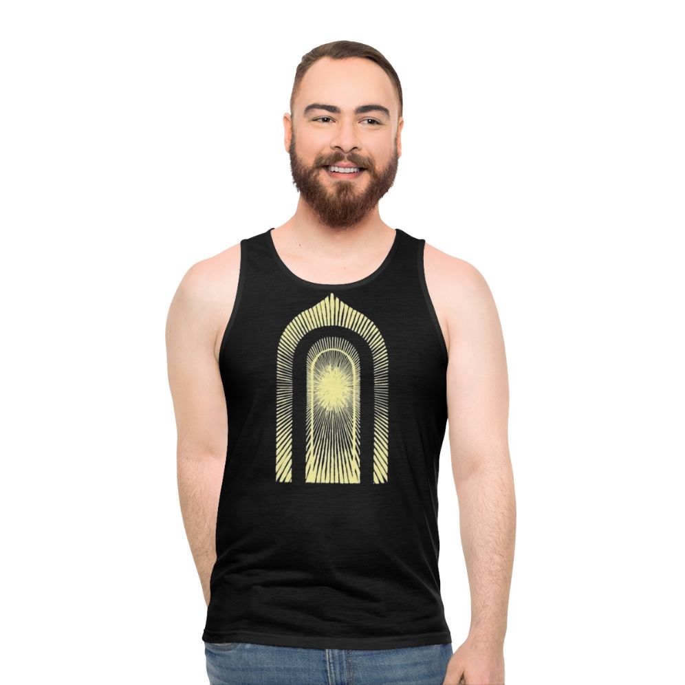Greta Van Fleet unisex tank top featuring the album "The Battle at Gardens Gate"