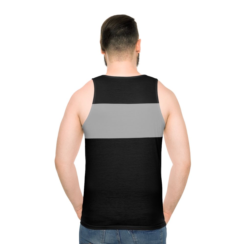 Grey Stripe Logan's Run Sandman Unisex Tank Top