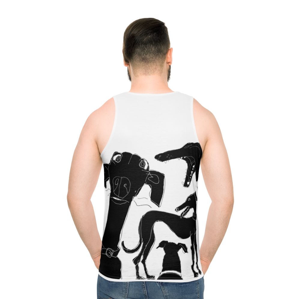 Greyhound Pixel Graphic Tank Top