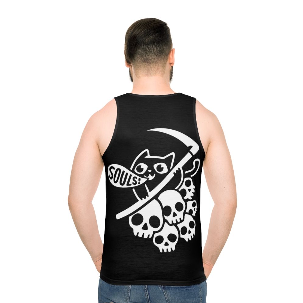 Grim Reaper Cat Unisex Tank Top