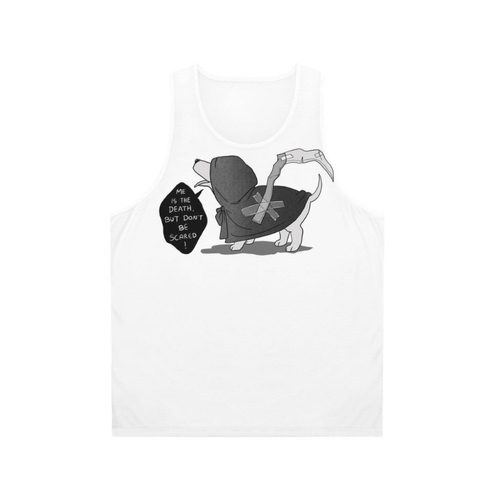 Grim Reaper Dog Unisex Tank Top