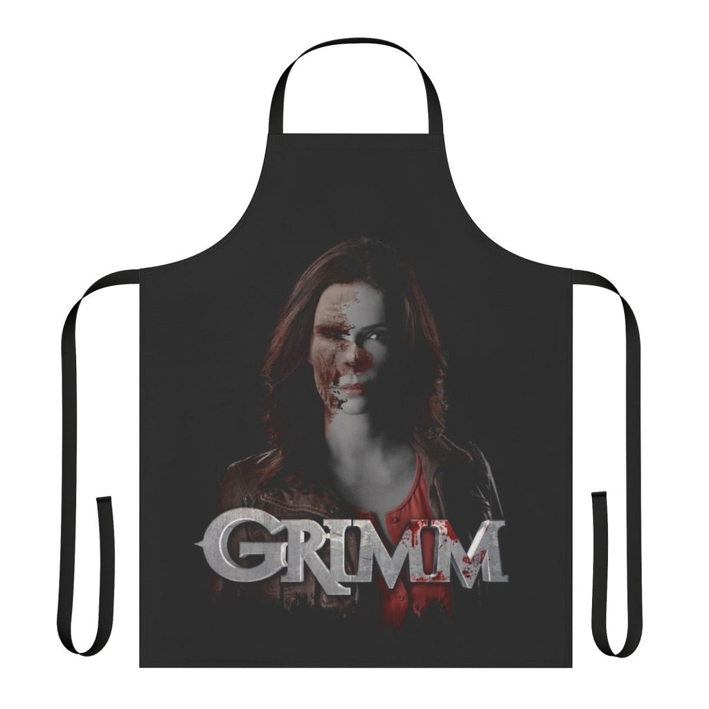 Grimm-inspired Juliette Hexenbiest fantasy apron featuring hexagonal design and supernatural elements