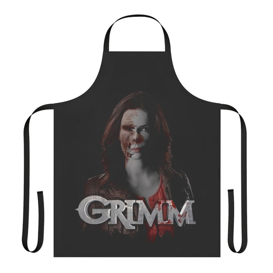 Grimm-inspired Juliette Hexenbiest fantasy apron featuring hexagonal design and supernatural elements
