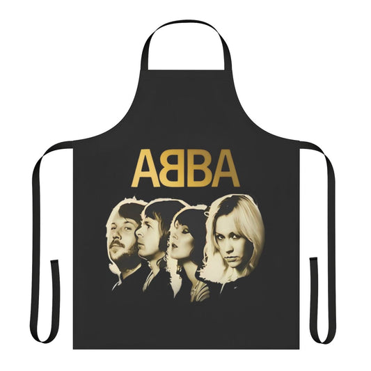 Retro-style apron featuring ABBA's iconic "Dancing Queen" imagery