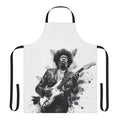 Apron featuring a groovy, psychedelic design inspired by the iconic guitar player Jimi Hendrix