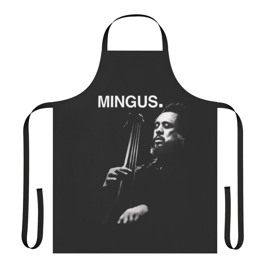 Apron featuring a stylized design inspired by legendary jazz pianist and composer Charles Mingus