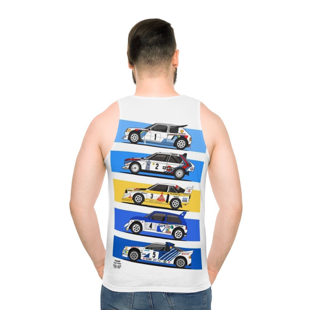 Group B rally car unisex tank top