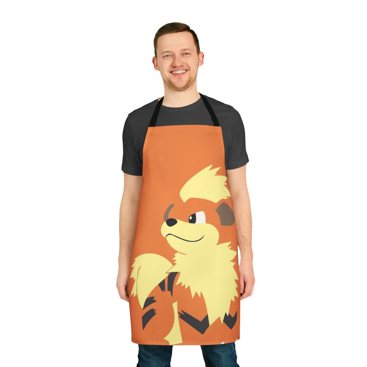 Growlithe-themed apron featuring the popular Pokémon character