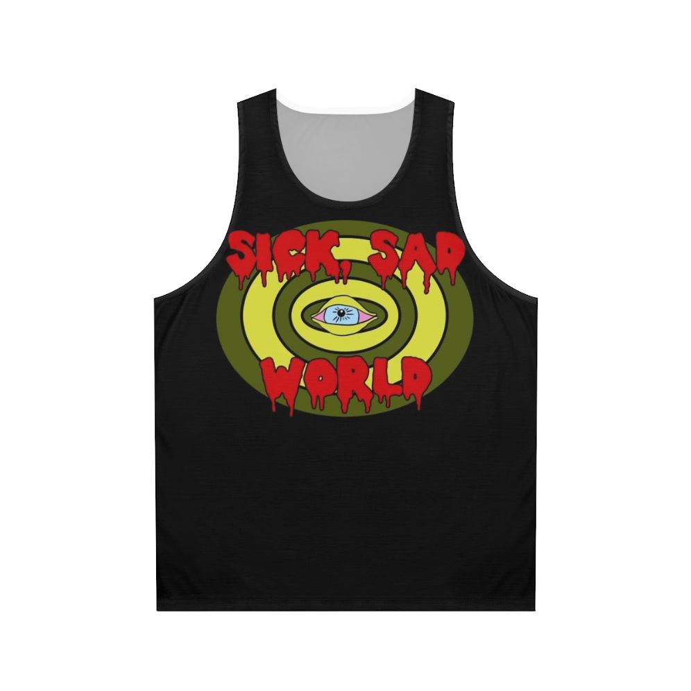 Grunge 90s "Sick Sad World" Unisex Tank Top