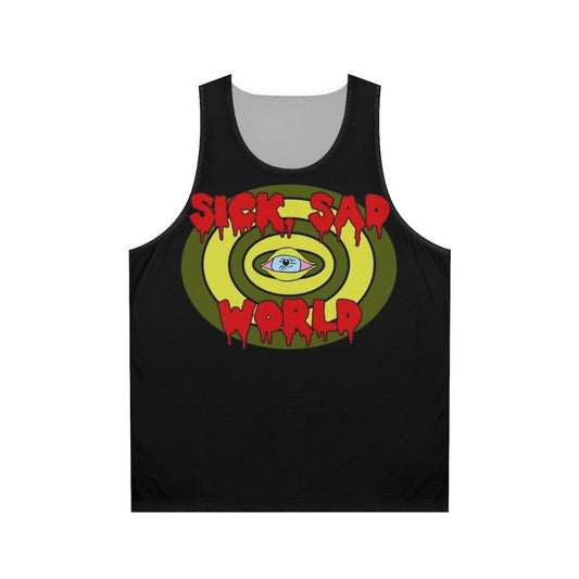 Grunge 90s "Sick Sad World" Unisex Tank Top