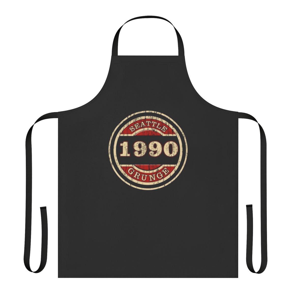Grunge Apron Featuring Iconic Bands from the Seattle Music Scene