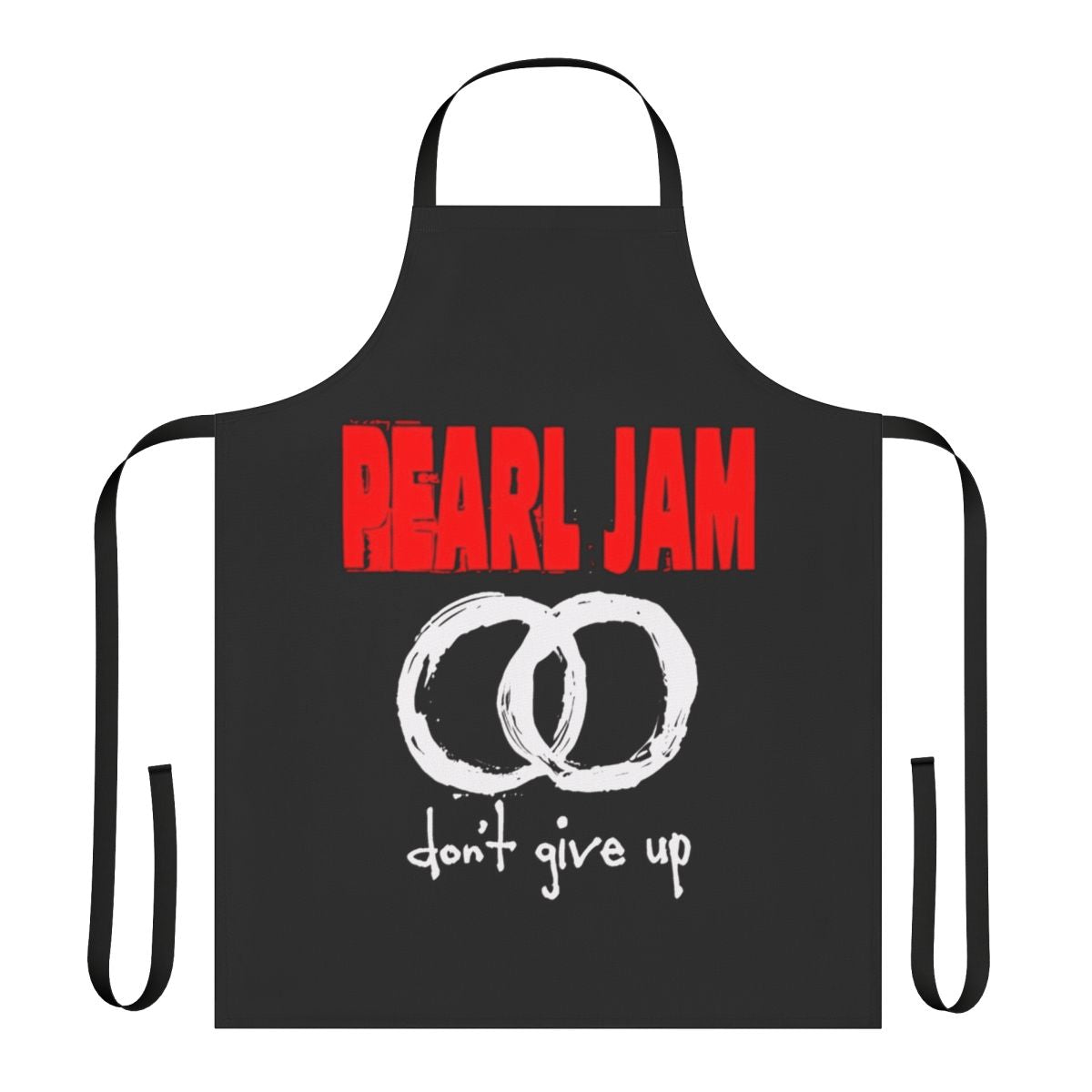 "Apron featuring the iconic Pearl Jam band logo and design"
