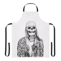 Grunge music skull art apron featuring a skull design inspired by the iconic Kurt Cobain of Nirvana.