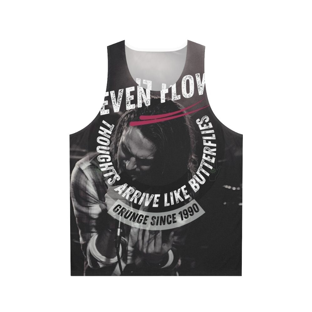 Unisex grunge tank top featuring Pearl Jam's 'Even Flow'