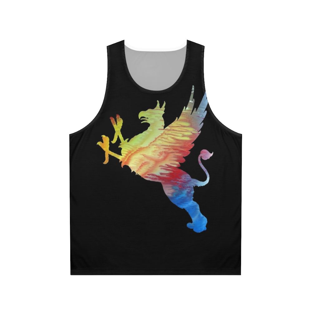 Gryphon unisex abstract watercolor tank top