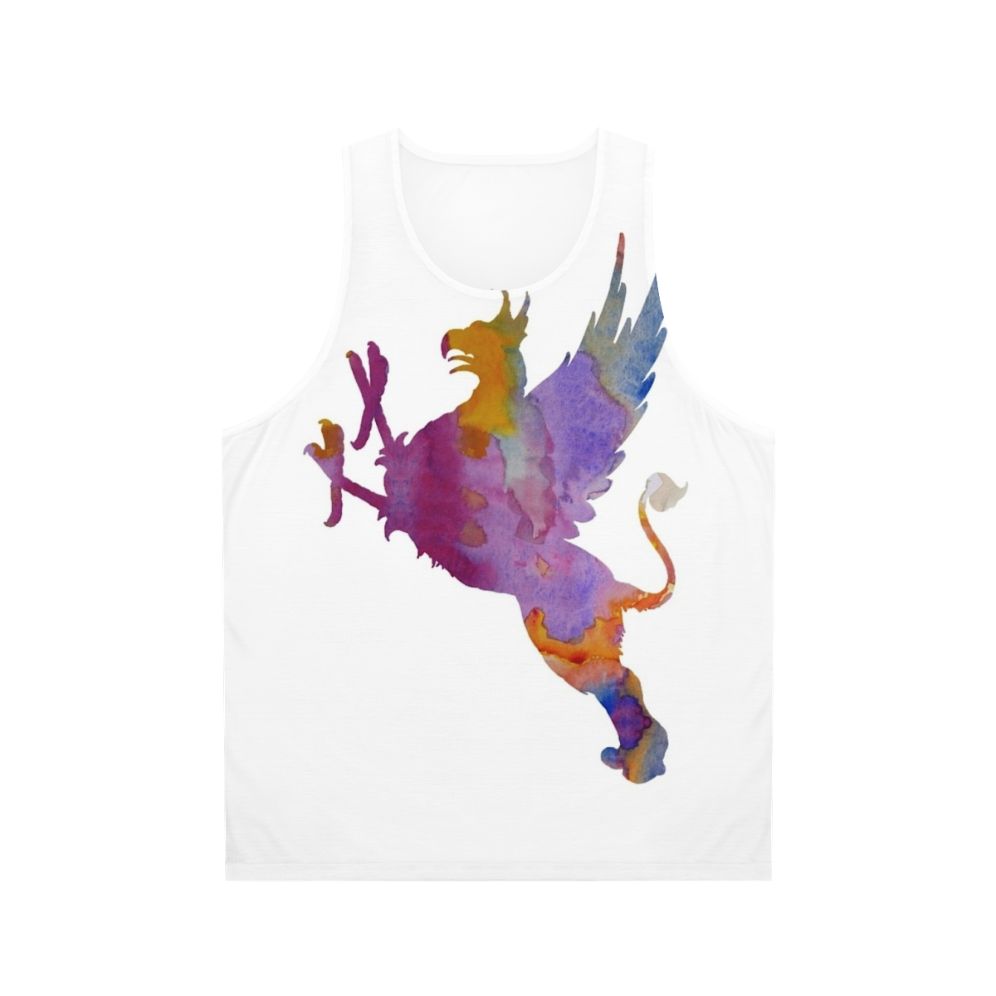 Gryphon unisex tank top with colorful legendary creature design
