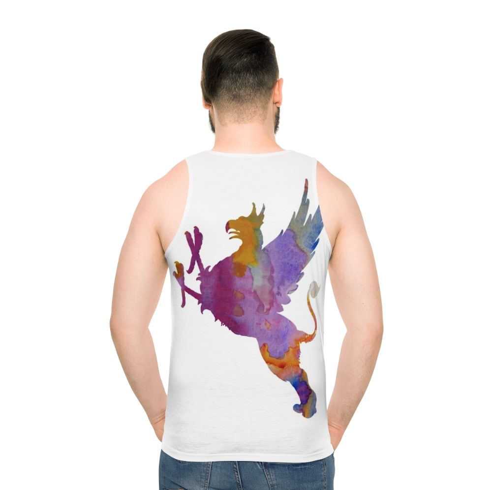Gryphon unisex tank top with colorful legendary creature design