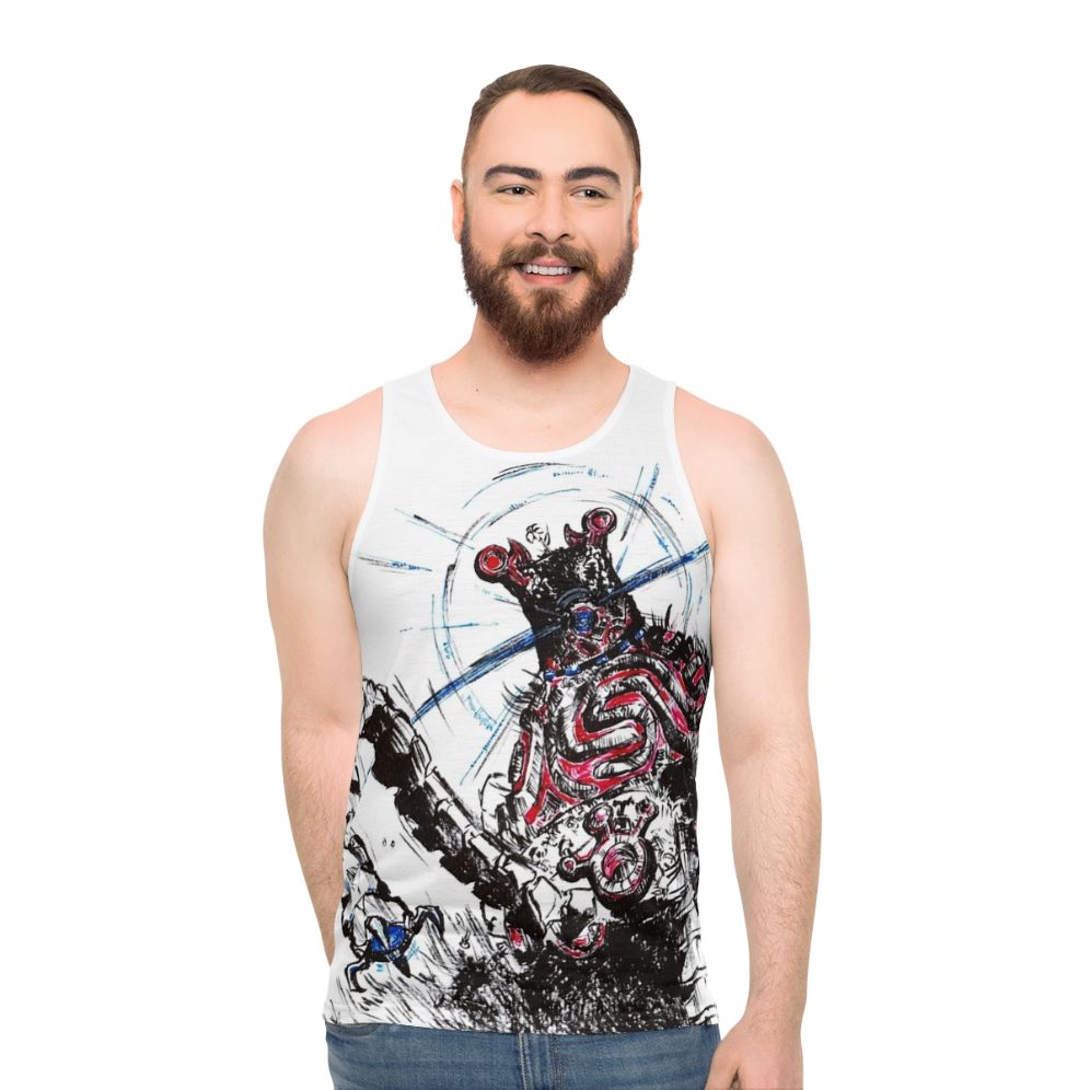 Guardian Unisex Tank Top with Zelda: Breath of the Wild Inspired Design